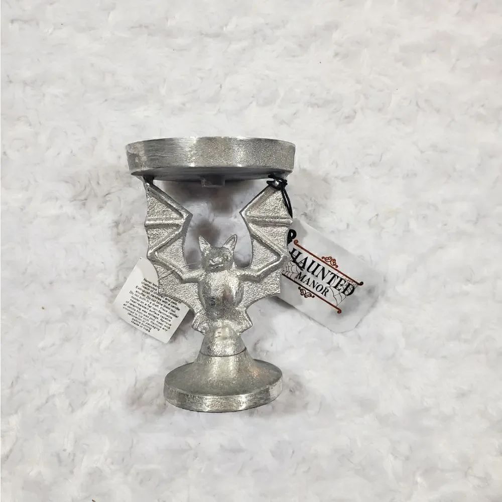 Halloween fall seasonal candle holder spooky bat